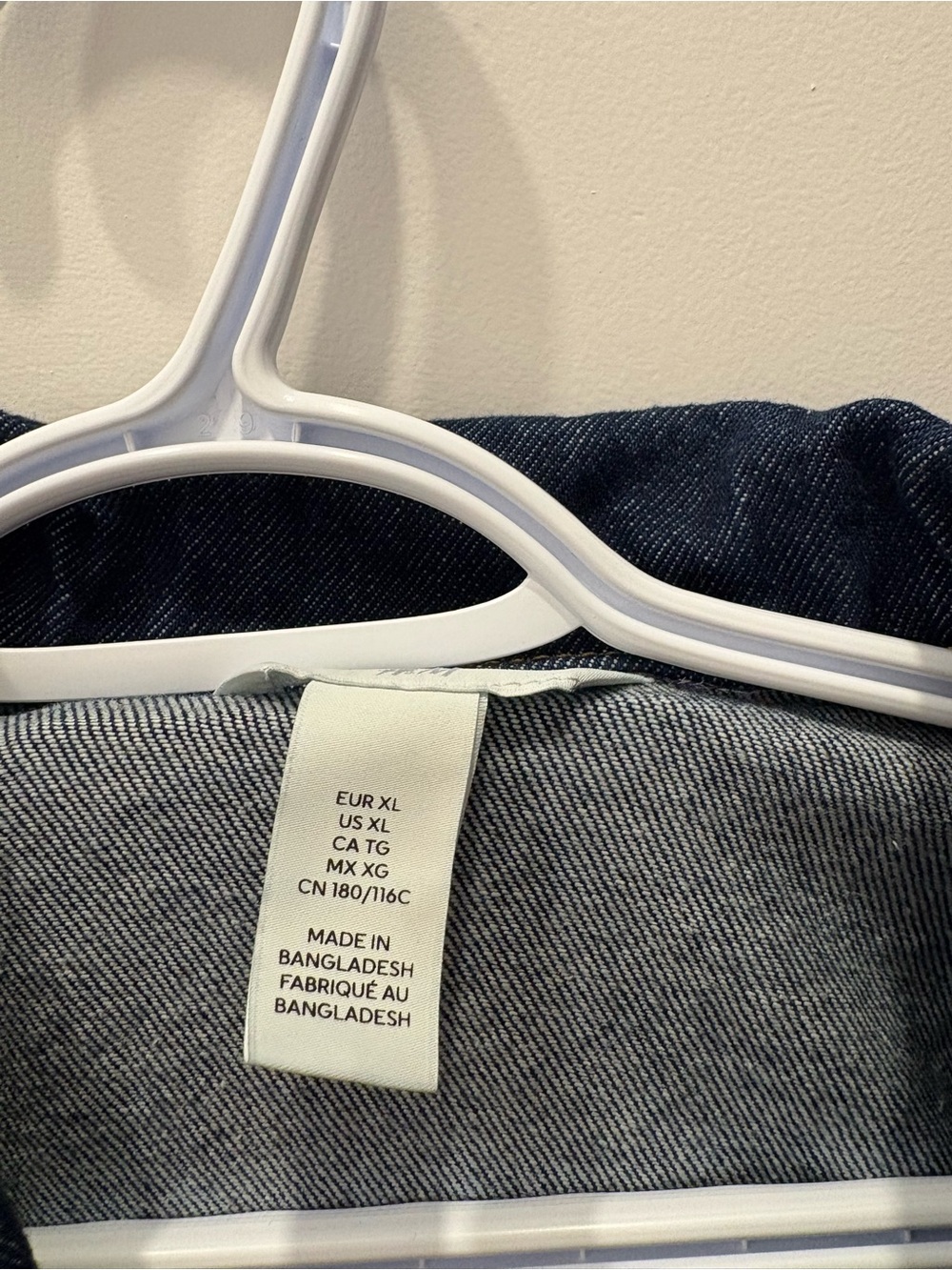 H&M Dark Indigo Denim Jacket - Picture 3 of 3